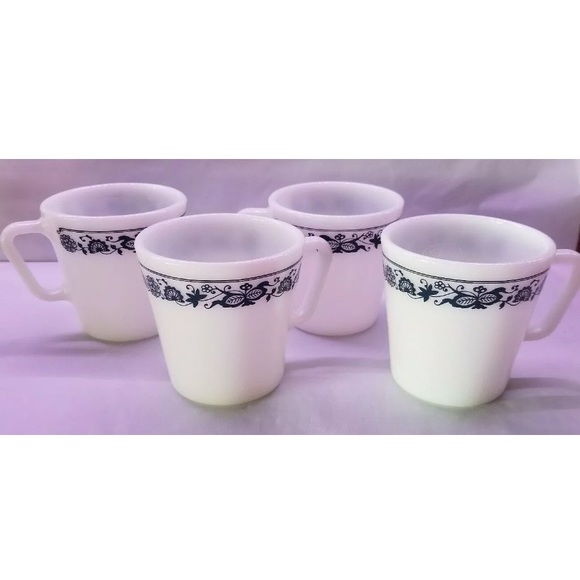 Vintage Other - Vintage Pyrex Old Town D Ring Mug Cup Blue Onion